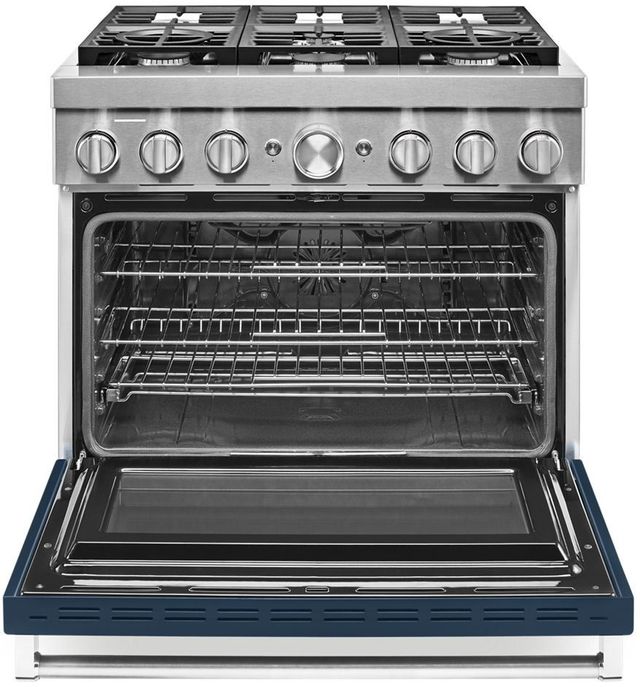 KitchenAid® 36" Ink Blue Pro Style Dual Fuel Range-1