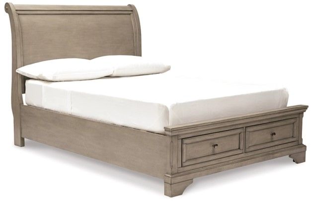Signature Design by Ashley® Lettner 3-Piece Light Gray Full Sleigh Bed Set-1