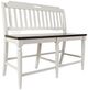 Jofran Inc. Orchard Park Brown/Light Gray Slatback Counter Bench-0