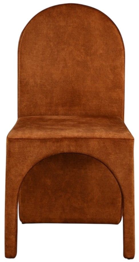 Meridian Furniture Summer Cognac Velvet Dining Side Chair-1
