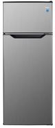Danby® 7.4 Cu. Ft. Black with Stainless Steel Counter Depth Top Freezer Refrigerator-0