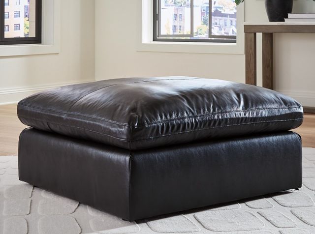 Signature Design by Ashley® Emilia Black Oversized Accent Ottoman-2