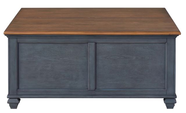 Legends Home Americana Whiskey Trunk Table with Blue Base-2