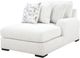Signature Design by Ashley® Misty-Lakes 3-Piece Chalk U-Shape Sectional and Double Chaise-3