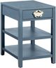 Crestview Collection Crab Island Blue Chairside Table-0