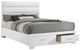 Coaster® Felicity White High Gloss Eastern King Panel Storage Bed -0
