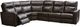 Elran Ellen 6-Piece Dark Brown Manual Reclining Sectional-0