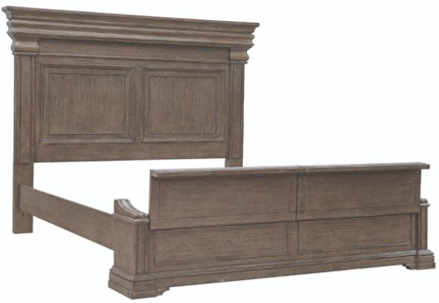 Pulaski™ Madison Ridge Natural Bark King Panel Storage Bed-3