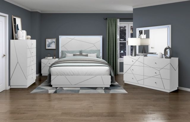 Homelegance® Orlo High Gloss White Chest-1