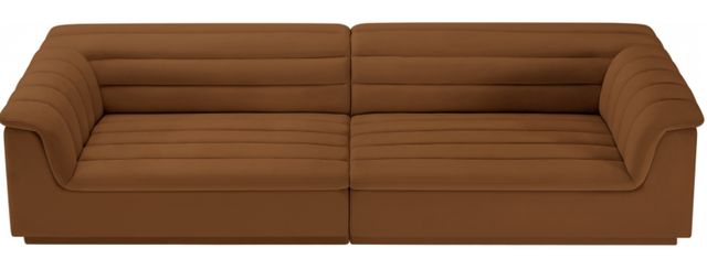 Meridian Furniture Cascade 2-Piece Saddle Velvet Sofa-1