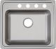 Elkay Lustertone® Classic Lustrous Satin 22" x 19-1/2" x 5" 4-Hole Single Bowl Drop-In ADA Sink-1