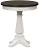 Liberty Furniture Allyson Park Charcoal Chair Side Table with Wire Brushed White Base-0