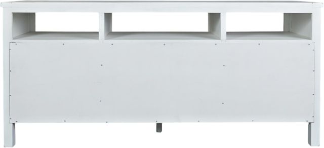 Jofran Inc. Artisan's Craft Distressed Weathered White 70" Media Console-3