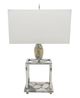 A & B Home Light Grey Agate Table Lamp-1