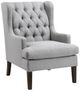 Homelegance® Quent Espresso/Gray Accent Chair-0