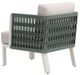 Zuo® Modern Bridgehampton White Aluminum Fabric Outdoor Accent Chair-4