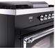 Ilve® Nostalgie II Noblesse 60'' Glossy Black Pro Style Dual Fuel Range with Chrome Trim-4