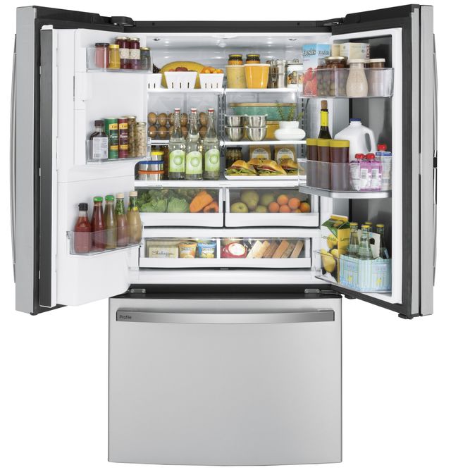 GE Profile™ 36 in. 27.7 Cu. Ft. Fingerprint Resistant Stainless Steel French Door Refrigerator-7