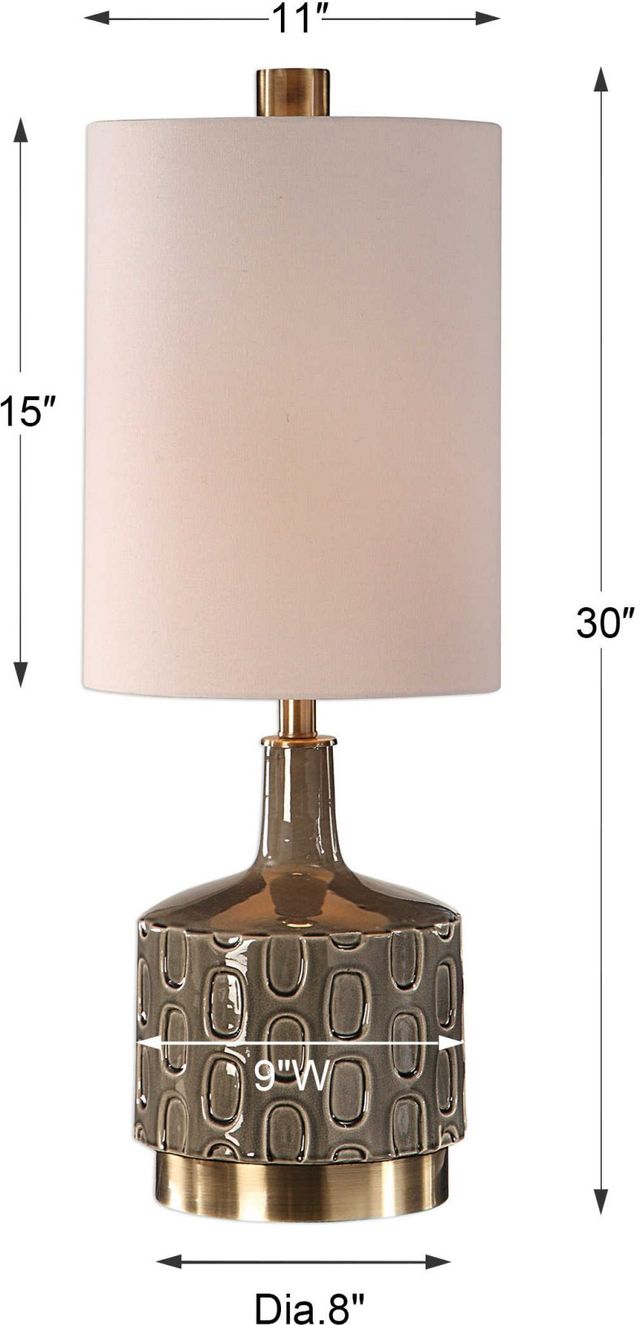 Uttermost® Darrin Gray Table Lamp-2