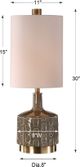 Uttermost® Darrin Gray Table Lamp-2