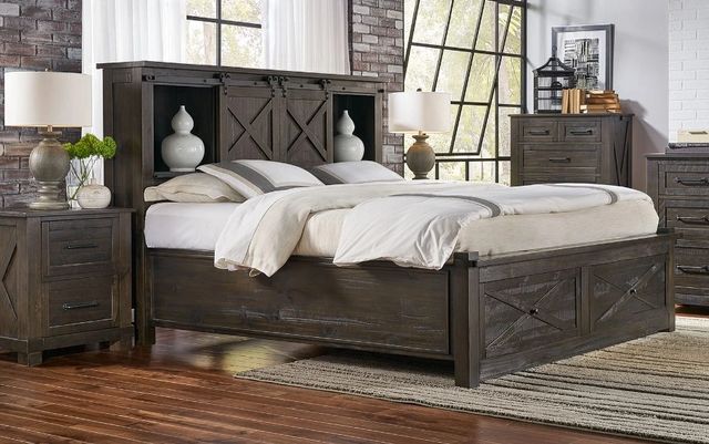 A-America® Sun Valley Charcoal California King Storage Bed-2