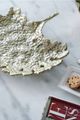A & B Home Gold Leaf Plate-5
