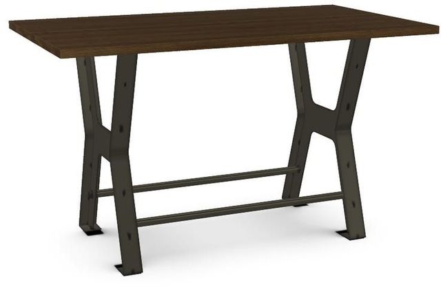 Amisco Customizable Parade 42" Solid Ash Bar Table-0
