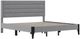HH2 Home Maryhill Light Gray Upholstered King Panel Bed-3
