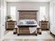 International Furniture Direct Antique Brown Nightstand-1