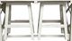 Million Dollar Rustic 3-Piece White Kitchen Island with Stool Set-2