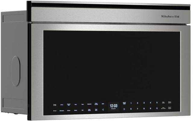 KitchenAid® 1.1 Cu. Ft.  PrintShield Stainless Built-In More-in-One Convection Microwave with Air Fry Mode-1