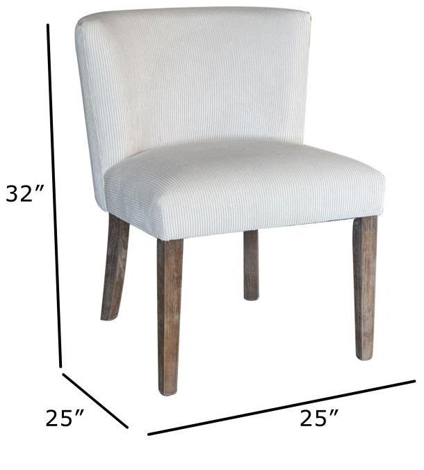 Nest Home Collections Weston Channel Ivory/Gray Wash Dining Chair-2