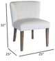 Nest Home Collections Weston Channel Ivory/Gray Wash Dining Chair-2