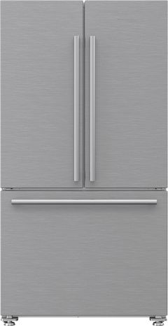 Blomberg® 36 in. 19.9 Cu. Ft. Fingerprint Resistant Stainless Steel Counter Depth French Door Refrigerator