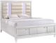 Elements International Twenty Nine 4-Piece White King Panel Storage Bedroom Set-2