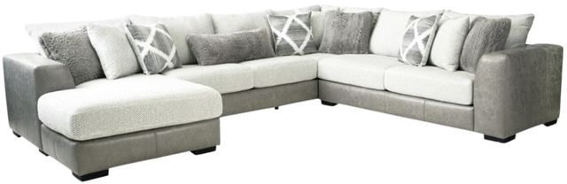 Inspired Home 449 3-Piece Attract Dove U-Shape Sectional-0