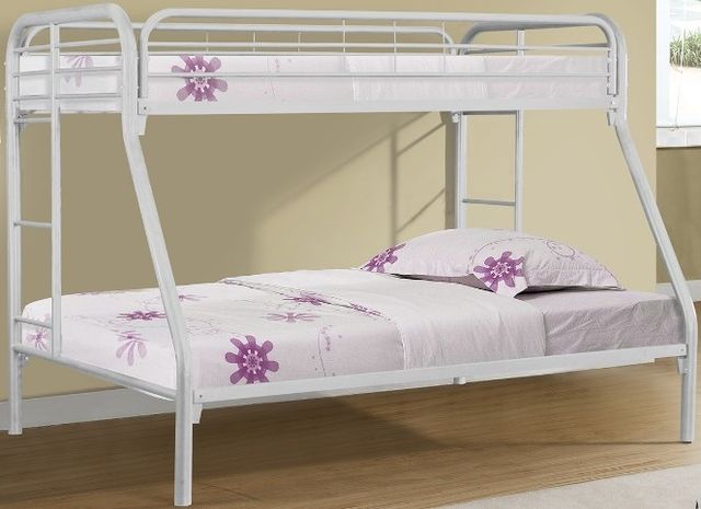 American Wholesale Furniture White Twin/Full Bunkbed -0