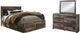 Benchcraft® Derekson 3-Piece Multi Gray King Panel Bed Set-0