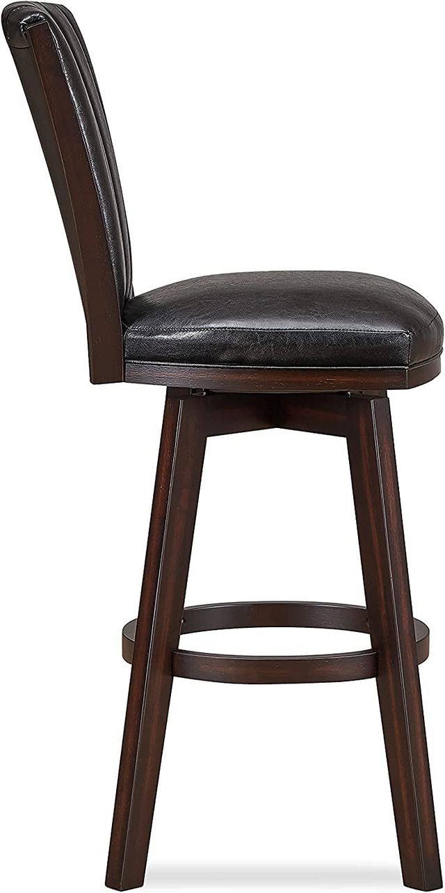 New Classic® Home Furnishings Astin Black 30" Swivel Bar Stool-1