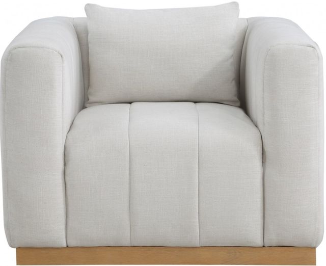 Meridian Furniture Lucia Cream/Natural Chair-1