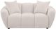 Coaster® Destino Greige Chenille Upholstered Splayed Arm Loveseat-1