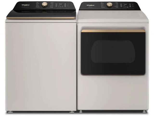 Whirlpool® Fresh Linen Top Load Washer & Gas Dryer Laundry Pair-0