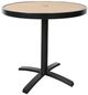 CabanaCoast® Customizable Bay Aluminum/Wood 32" Round Outdoor Dining Table-0