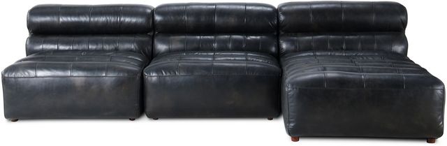 Moe's Home Collection Ramsay Signature 3-Piece Antique Black Left-Arm Facing Modular Sectional and Chaise-3
