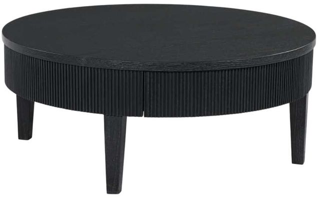 Signature Design by Ashley® Marstream Black Round Cocktail Table-0