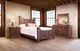International Furniture Direct Madeira Brown Queen Panel Bed-1