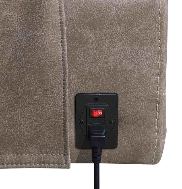 Coaster® Wixom Taupe Power Reclining Loveseat with Console-2