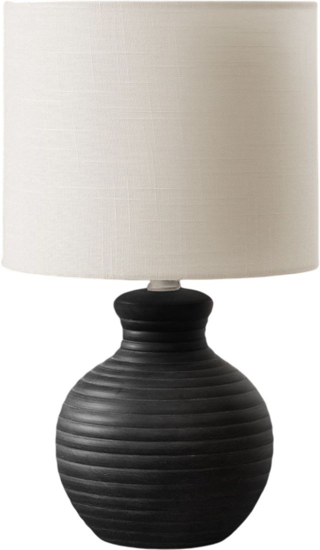 Monarch Specialties Inc. Black Resin Table Lamp -0