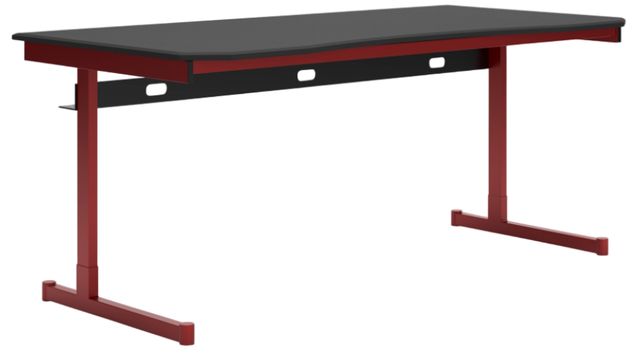 Signature Design by Ashley® Lynxtyn Black/Red Office Desk-0