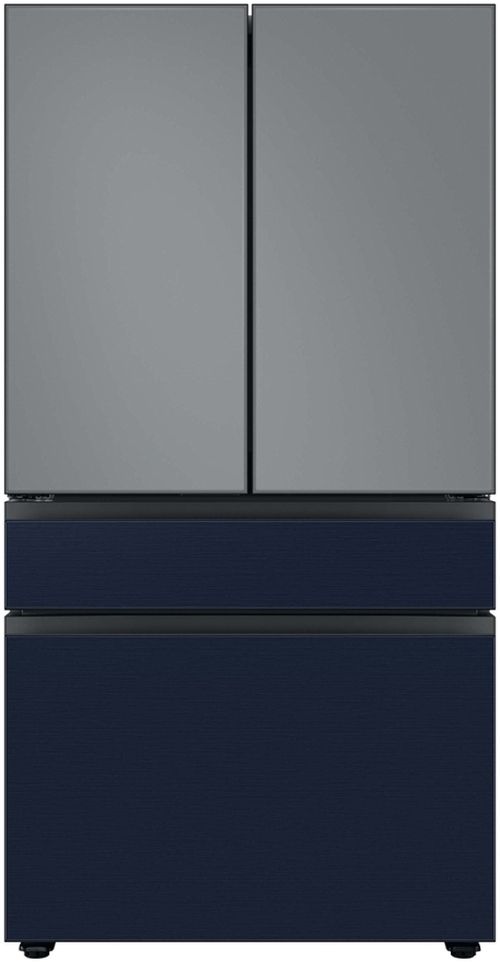 Samsung Bespoke 36" Navy Steel French Door Refrigerator Middle Panel-3